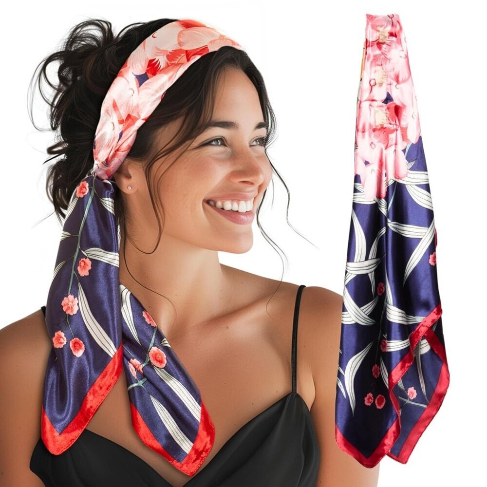 Satin Headbands Unisex 35in Non-Slip Wear 20+ Styles Hair Covering Gift